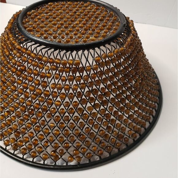 Vintage Metal Beaded Basket - Picture 5 of 11